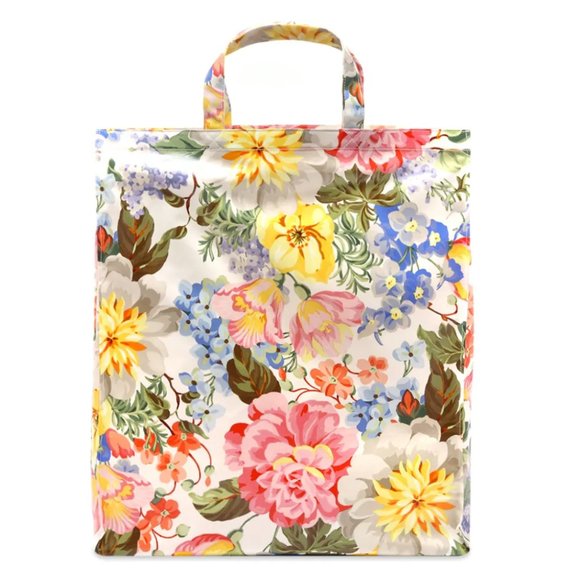 Gucci Floral-print Logo Tote Bag in White NEW WITH DUST BAG - Picture 3 of 14